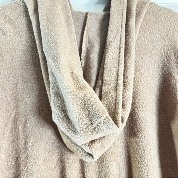 Bombom Brown Peplum Hoodie Tunic Top XL Made in USA - Picture 10 of 11